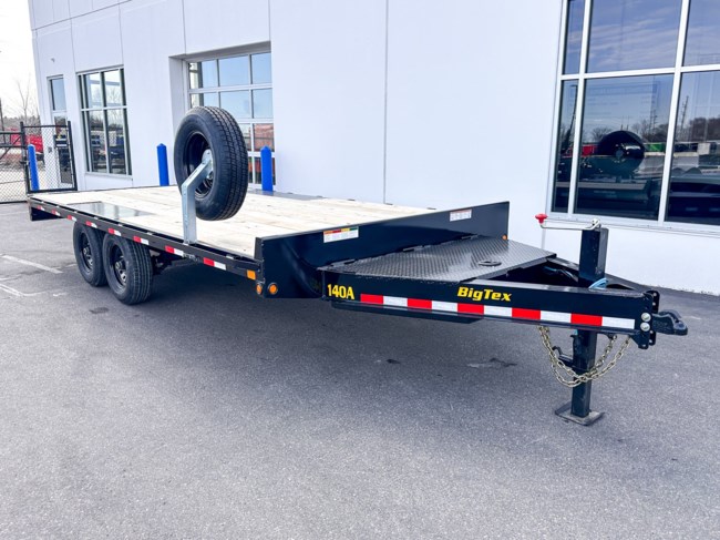 2025 BIG TEX 14OA-18  102X18 15.4K DECKOVER EQUIPMENT TRAILER-BLACK