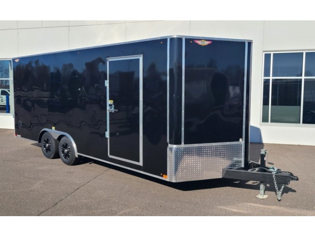 2025 H&H 8.5X20 10K ENCLOSED CAR HAULER - 7' INTERIOR - BLACK