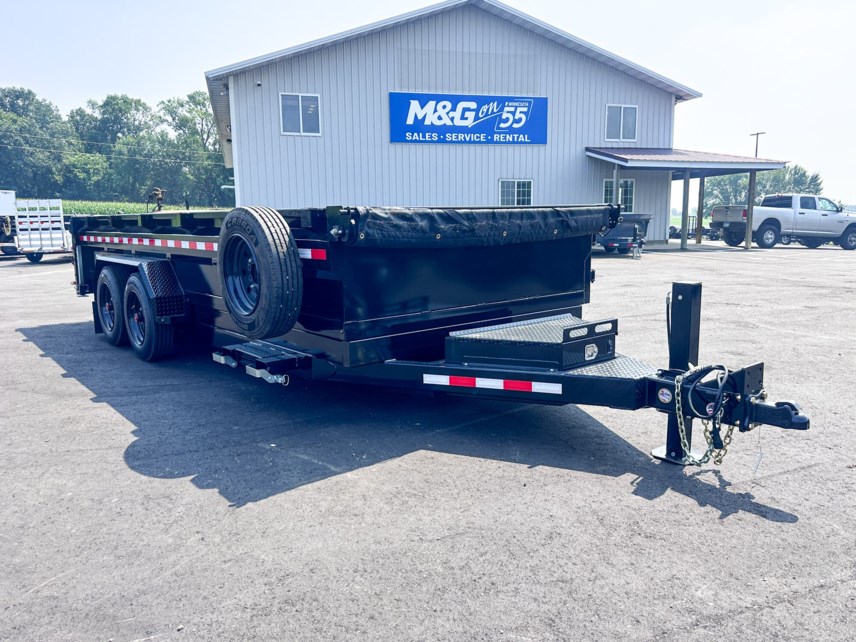 New 2025 MIDSOTA HV-18S 82X18 17.6K DUMP TRAILER - BLACK available in Buffalo, Minnesota
