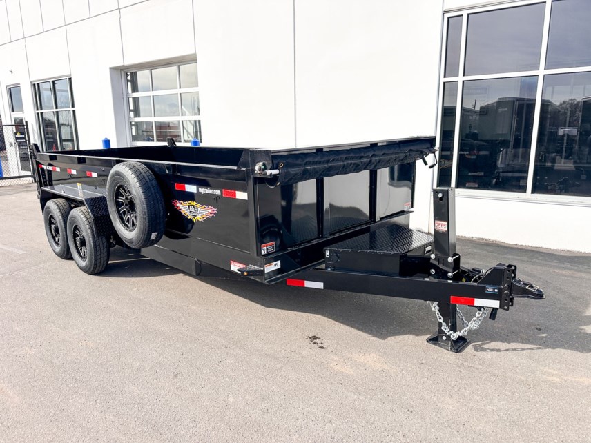 New 2025 H&H 83X16 14K DUMP TRAILER - BLACK available in Buffalo, Minnesota