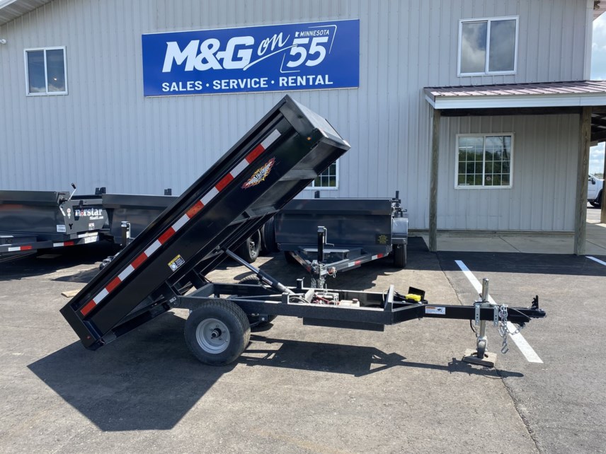 New 2025 H&H 4.5X8 3K UTILITY DUMP TRAILER - BLACK available in Buffalo, Minnesota