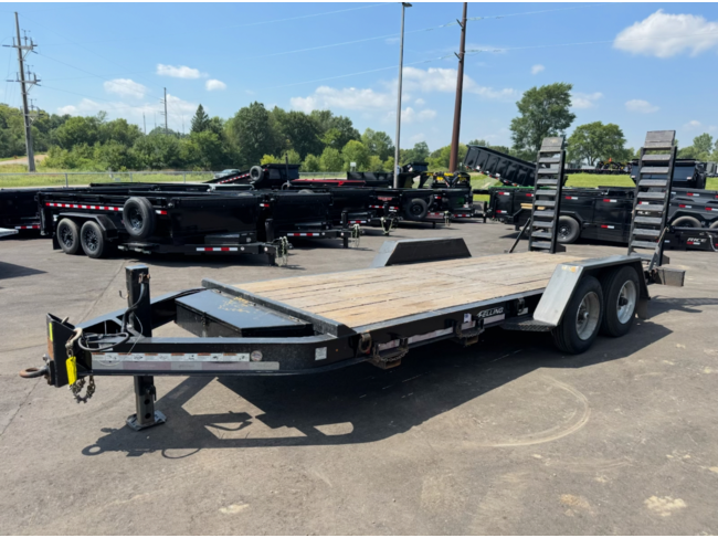 2017 FELLING 83X20 EQUIPMENT TRAILER 17.6K - BLACK