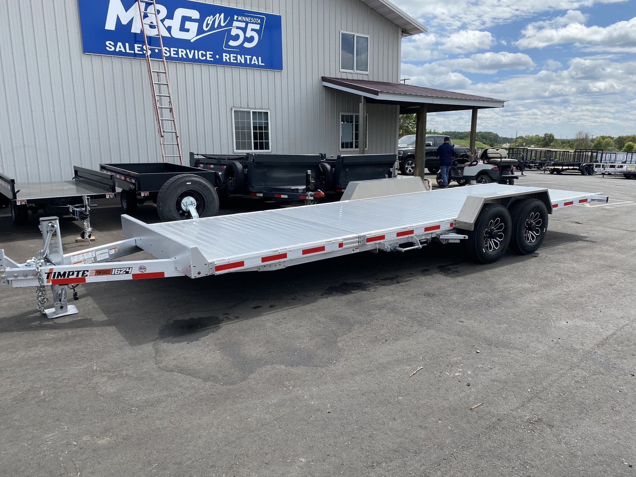 2025 TIMPTE 1624 83X24 16K ALUMINUM TILT BED EQUIPMENT TRAILER