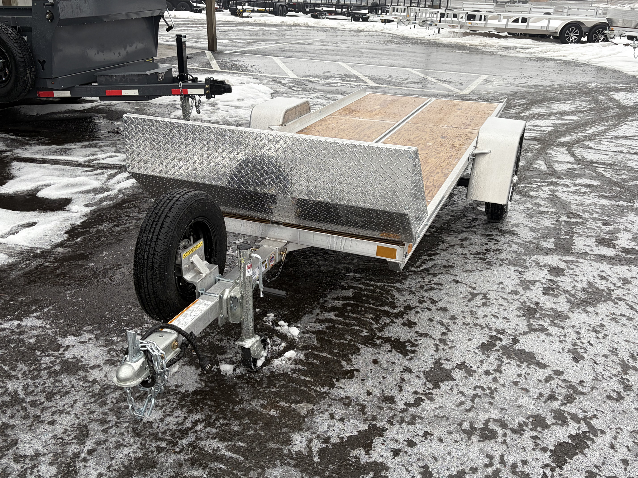2026 MISSION TRAILERS 5212TILT SINGLE PLACE TILT BED SNOWMOBILE TRAILER ...
