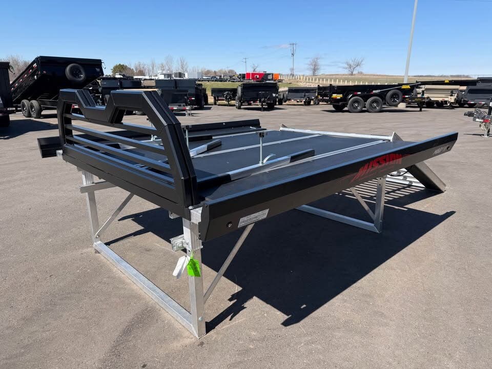 2026 MISSION TRAILERS 101X8 ALUMINUM SPORT/SLED DECK - BLACK