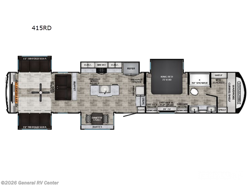 2025 CrossRoads Redwood 415RD - New Fifth Wheel For Sale by General RV Center in South Weber, Utah