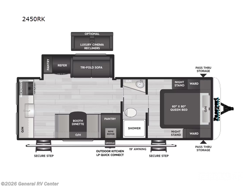 2025 Keystone Passport 2450RK - New Travel Trailer For Sale by General RV Center in South Weber, Utah
