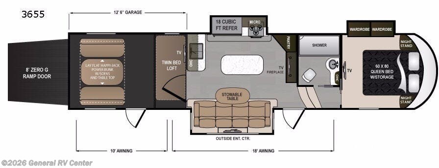 2017 Dutchmen Voltage 3655 - Used Fifth Wheel For Sale by General RV Center in South Weber, Utah