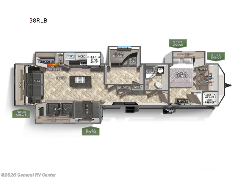 2023 Palomino Puma 38RLB - Used Travel Trailer For Sale by General RV Center in South Weber, Utah
