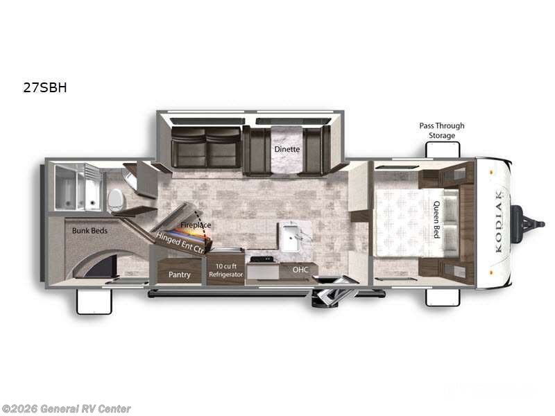 2022 Dutchmen Kodiak 27SBH - Used Travel Trailer For Sale by General RV Center in South Weber, Utah