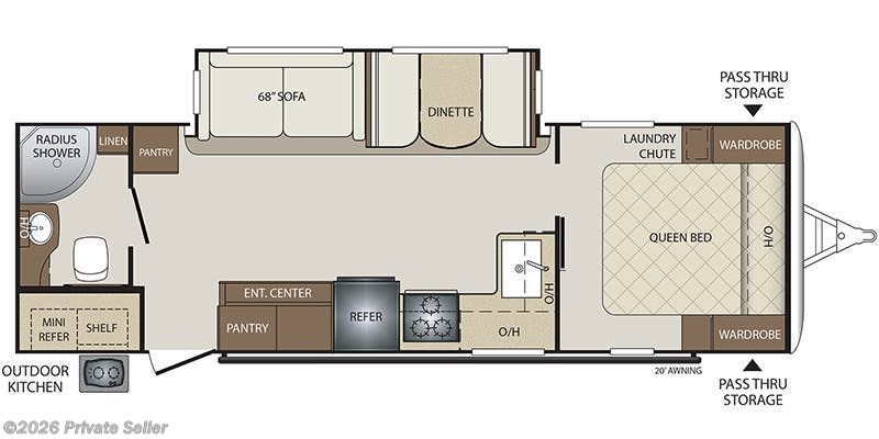 2020 Bullet 261 RBS by Keystone from For Sale By Owner in Port St Lucie, Florida