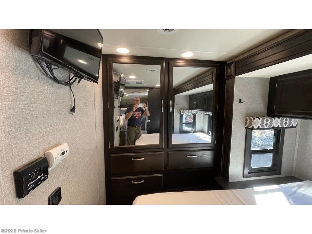 Closet storage in bedroom