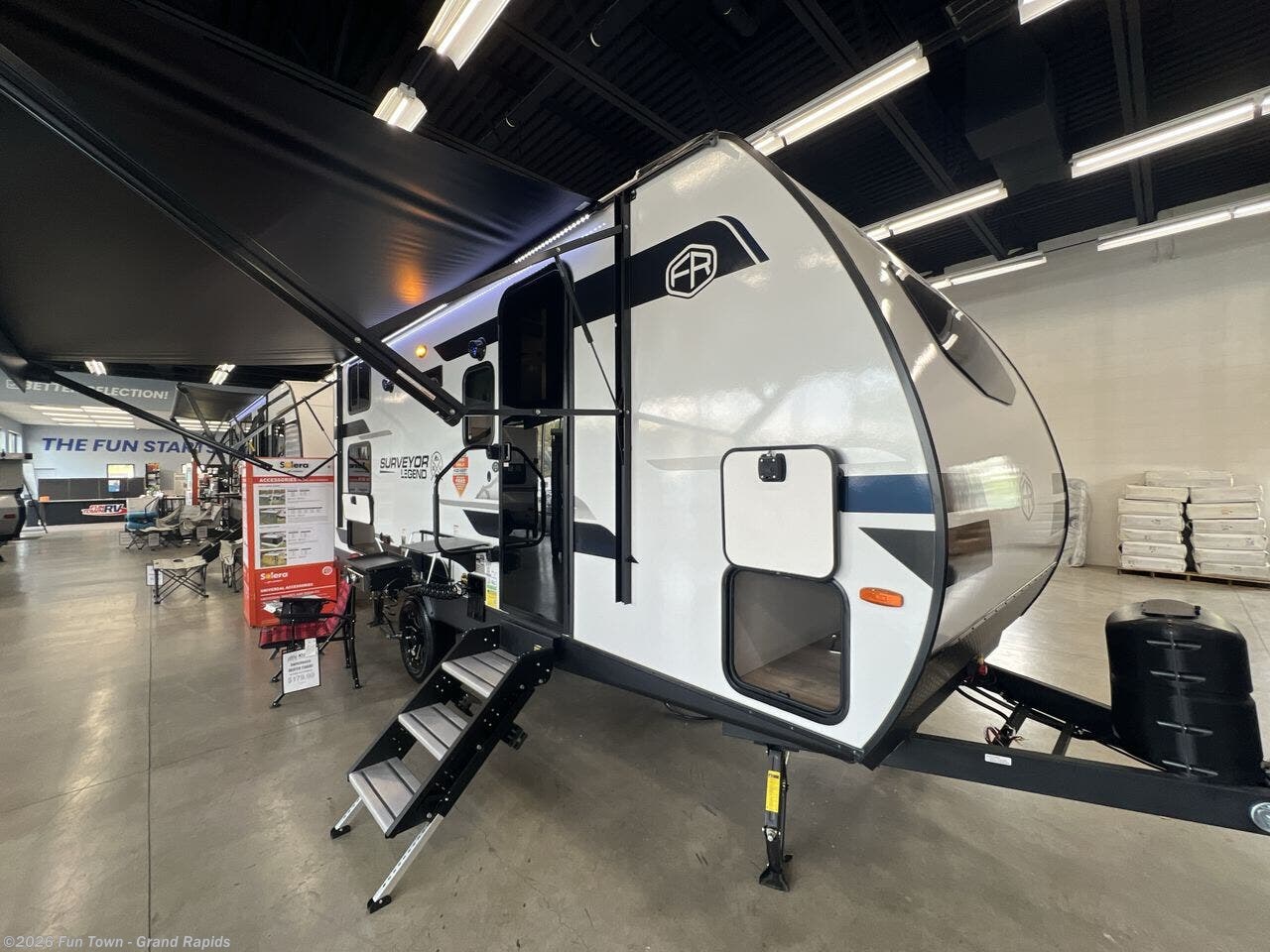 2025 Forest River Surveyor Legend 19MDBLE - New Travel Trailer For Sale by Fun Town - Grand Rapids in Rockford, Michigan