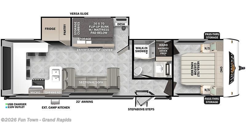 2025 Forest River Wildwood 29VIEWX - New Travel Trailer For Sale by Fun Town - Grand Rapids in Rockford, Michigan