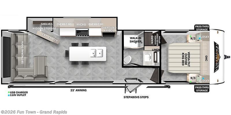 2025 Forest River Wildwood 28VIEWX - New Travel Trailer For Sale by Fun Town - Grand Rapids in Rockford, Michigan