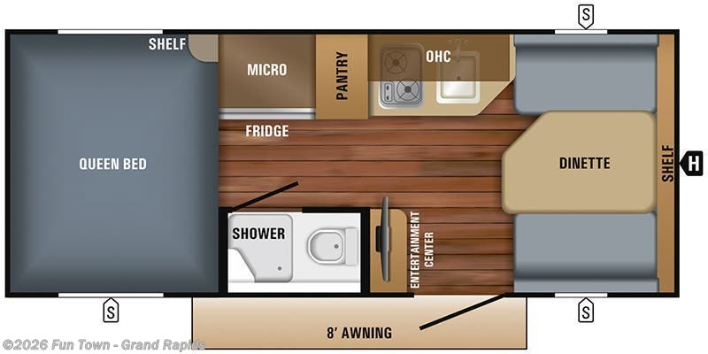 2018 Jayco Hummingbird 16FD - Used Travel Trailer For Sale by Fun Town - Grand Rapids in Rockford, Michigan