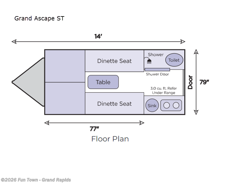 2024 Aliner Ascape Grand  ST - New Travel Trailer For Sale by Fun Town - Grand Rapids in Rockford, Michigan