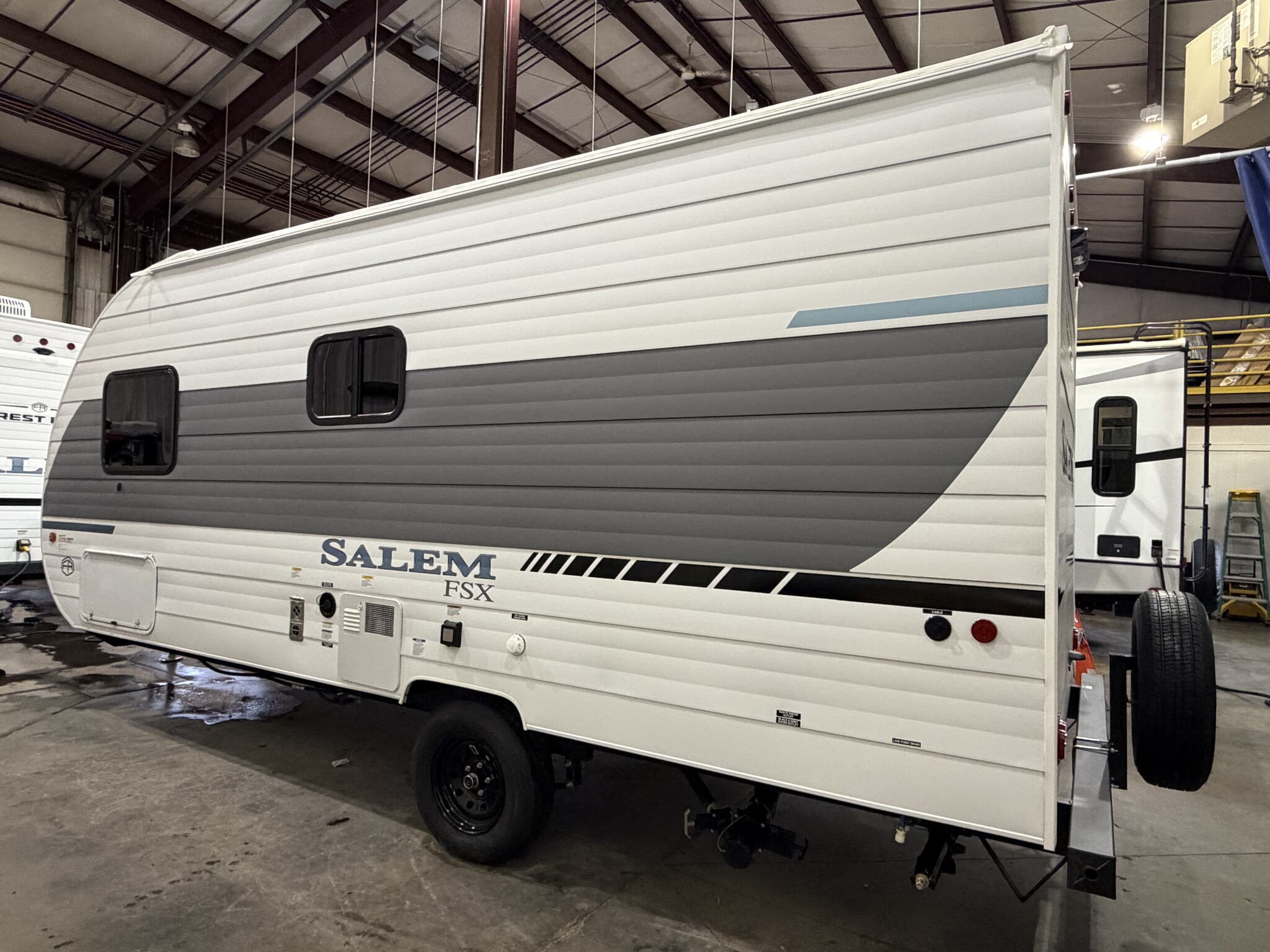 2026 Forest River Salem FSX 174DBLE - New Travel Trailer For Sale by Hometown RV LLC in Brockway, Pennsylvania features LED Lights, Pass Thru Storage, Bunk Beds, Toilet, Shower