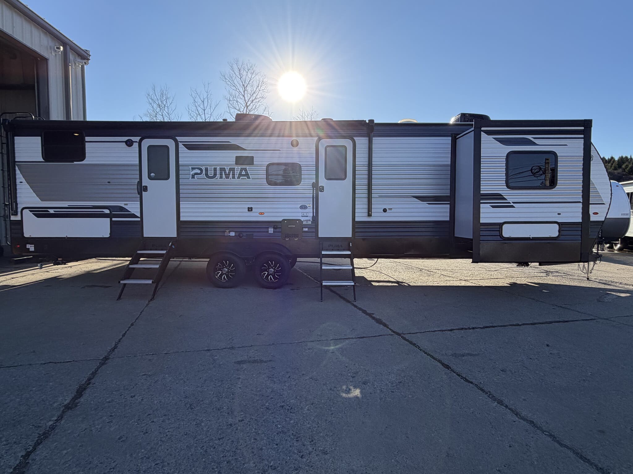 2026 Forest River Puma 32BHQS - New Travel Trailer For Sale by Hometown RV LLC in Brockway, Pennsylvania features Microwave, Convection Microwave, Second Roof A/C, LP Detector, Stove