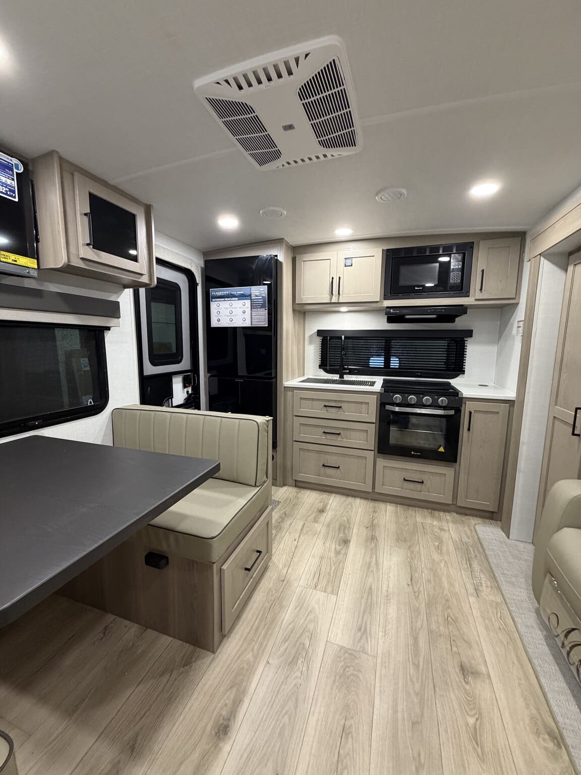 2026 Forest River Flagstaff Micro Lite 25SRK - New Travel Trailer For Sale by Hometown RV LLC in Brockway, Pennsylvania features Queen Mattress, Toilet, Skylight, Heated Water Tank, 30 Amp Service