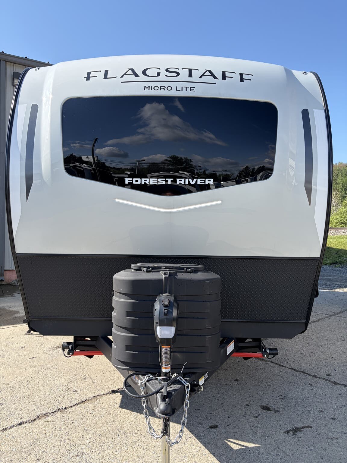 2026 Forest River Flagstaff Micro Lite 25DBH - New Travel Trailer For Sale by Hometown RV LLC in Brockway, Pennsylvania features Detachable Power Cord, Shower, Converter, Ladder, Glass Shower Door