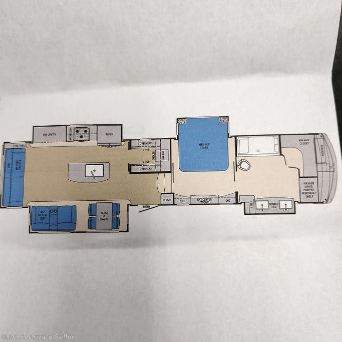 Floorplan of 2022 Palomino Columbus 1492 382FB