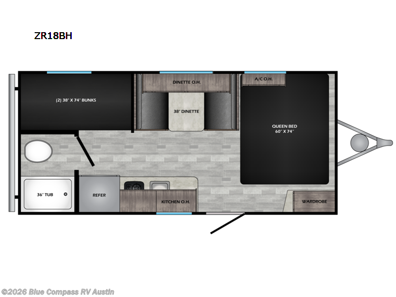 2022 CrossRoads Zinger Lite ZR18BH RV for Sale in Buda, TX 78610