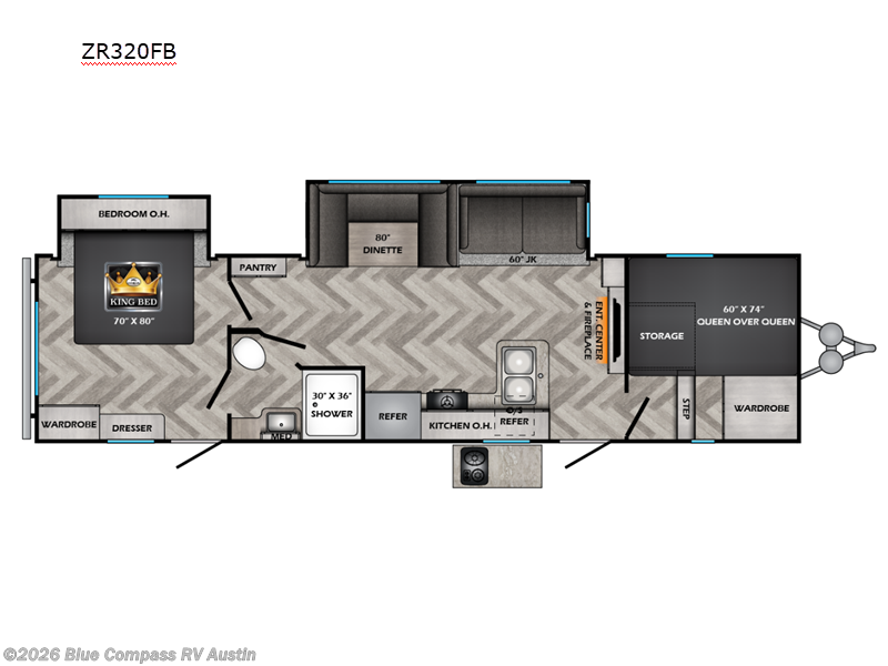 2025 CrossRoads Zinger ZR320FB RV for Sale in Buda, TX 78610 T98846
