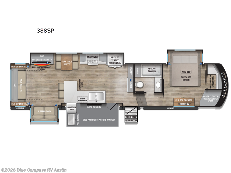 2026 Alliance RV Paradigm 388SP - New Fifth Wheel For Sale by Blue Compass RV Austin in Buda, Texas features Slideout