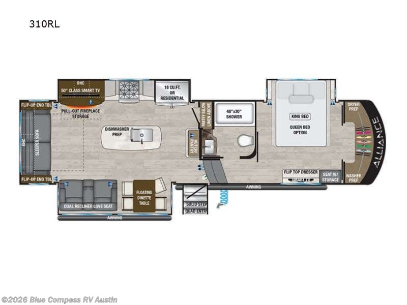 2022 Alliance RV Paradigm 310RL - Used Fifth Wheel For Sale by Blue Compass RV Austin in Buda, Texas features Slideout