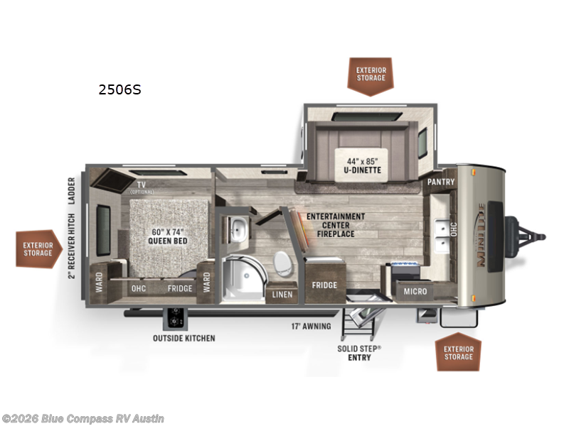 2022 Forest River Rockwood Mini Lite 2506S - Used Travel Trailer For Sale by Blue Compass RV Austin in Buda, Texas features Slideout