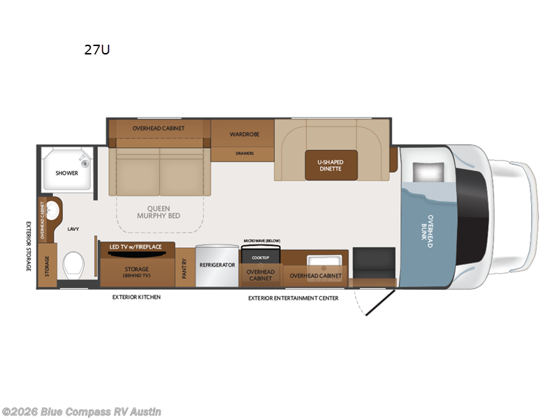 2026 Fleetwood Altitude 27U - Used Class C For Sale by Blue Compass RV Austin in Buda, Texas features Slideout
