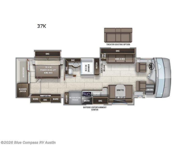 2022 Entegra Coach Reatta 37K - Used Class A For Sale by Blue Compass RV Austin in Buda, Texas features Slideout