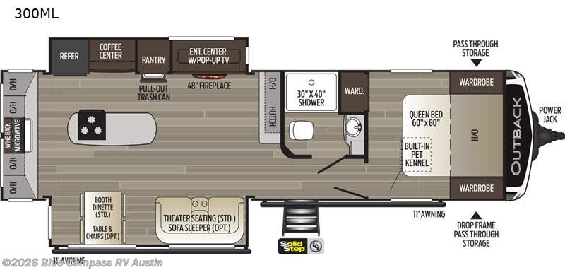 2020 Keystone Outback 300ML - Used Travel Trailer For Sale by Blue Compass RV Austin in Buda, Texas features Slideout