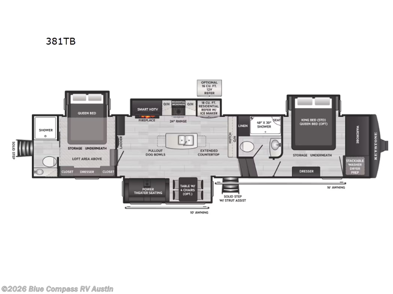 2026 Keystone Montana High Country 381TB - New Fifth Wheel For Sale by Blue Compass RV Austin in Buda, Texas features Slideout