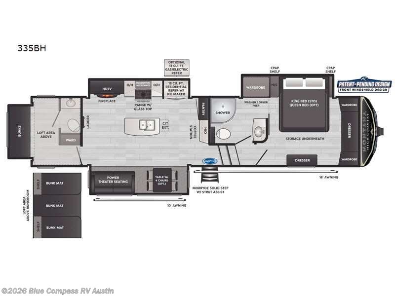2022 Keystone Montana 335BH - Used Fifth Wheel For Sale by Blue Compass RV Austin in Buda, Texas features Slideout