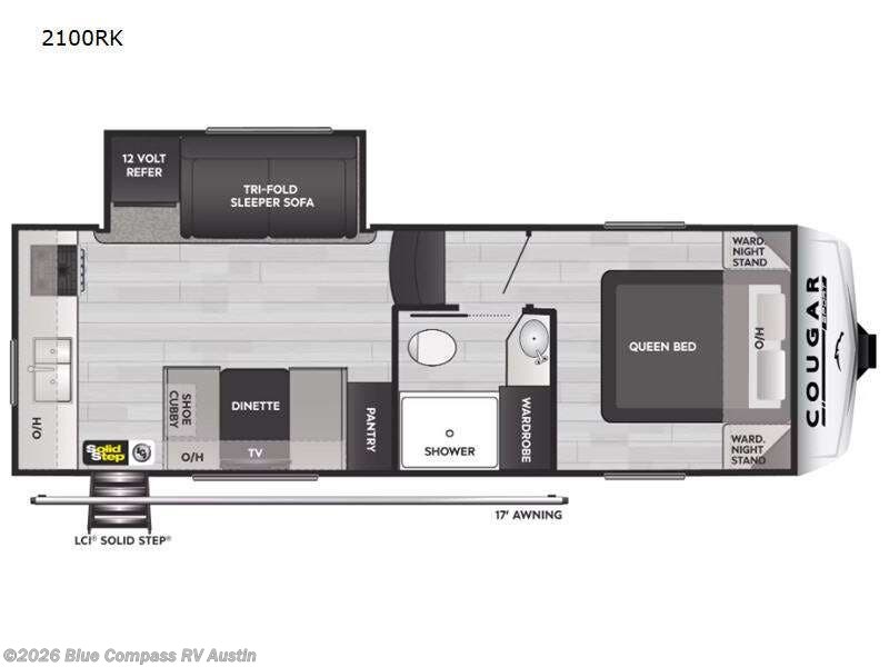 2023 Keystone Cougar Sport 2100RK - Used Fifth Wheel For Sale by Blue Compass RV Austin in Buda, Texas features Slideout