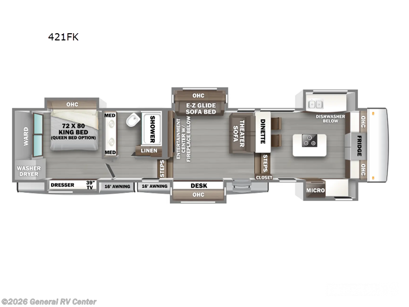 2026 Forest River RiverStone 421FK - New Fifth Wheel For Sale by General RV Center in Mesa, Arizona