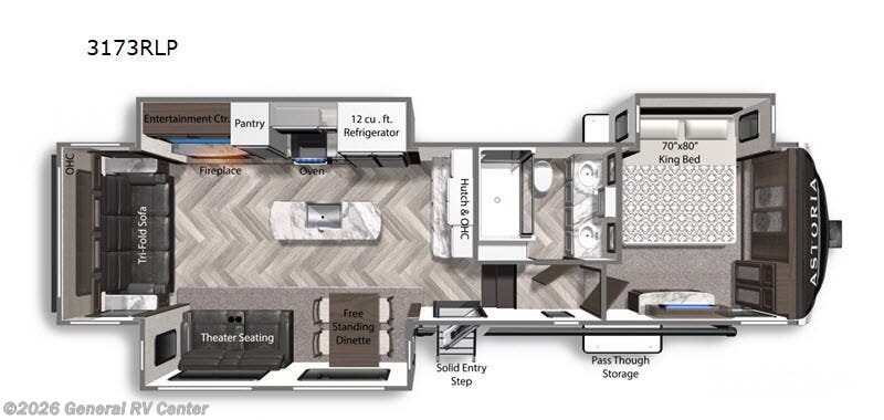 2020 Dutchmen Astoria M3173RLP - Used Fifth Wheel For Sale by General RV Center in Longmont, Colorado