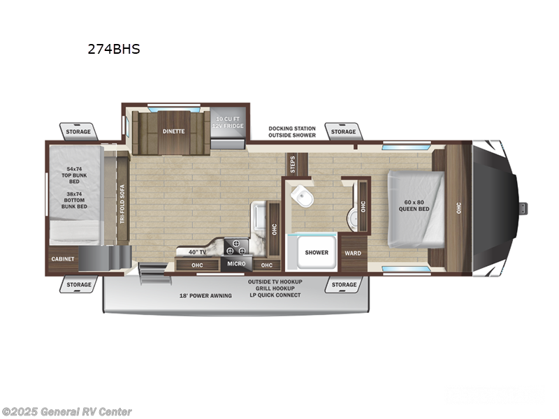 2025 Highland Ridge Open Range 274BHS - New Fifth Wheel For Sale by General RV Center in Longmont, Colorado