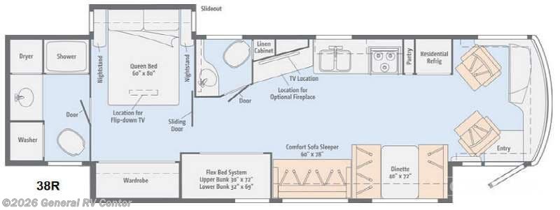 2014 Itasca Solei 38R - Used Class A For Sale by General RV Center in Longmont, Colorado