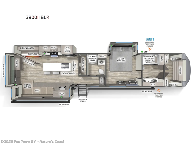 2026 Forest River Sierra 3900HBLR - New Fifth Wheel For Sale by Fun Town RV  - Nature's Coast in Crystal River, Florida features Slideout
