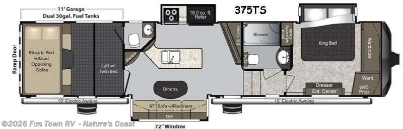 2015 Keystone Raptor 375TS #215821A - For Sale in Crystal River, FL