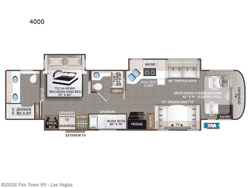 2025 Thor Motor Coach Aria 4000 - New Class A For Sale by Fun Town RV - Las Vegas in Las Vegas, Nevada features Slideout