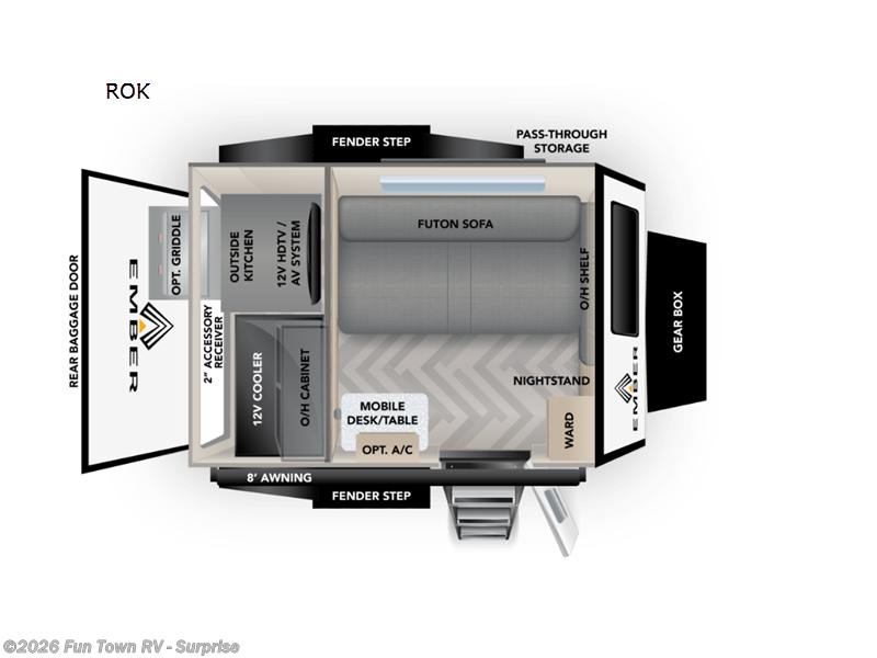 2022 Ember RV Overland Micro Series ROK - Used Travel Trailer For Sale by Fun Town RV - Surprise in Surprise, Arizona