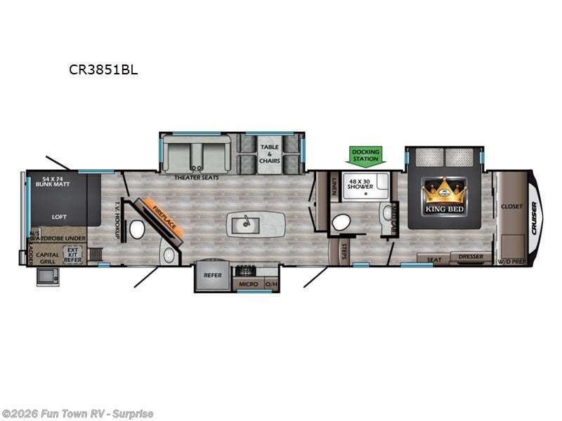 2021 CrossRoads Cruiser CR3851BL - Used Fifth Wheel For Sale by Fun Town RV - Surprise in Surprise, Arizona features Slideout