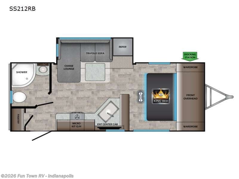 2022 CrossRoads Sunset Trail SS212RB - Used Travel Trailer For Sale by Fun Town RV - Indianapolis in EDINBURGH, Indiana features Slideout
