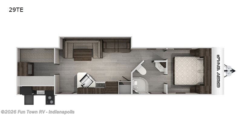 2020 Forest River Cherokee Grey Wolf 29TE - Used Travel Trailer For Sale by Fun Town RV - Indianapolis in EDINBURGH, Indiana features Slideout