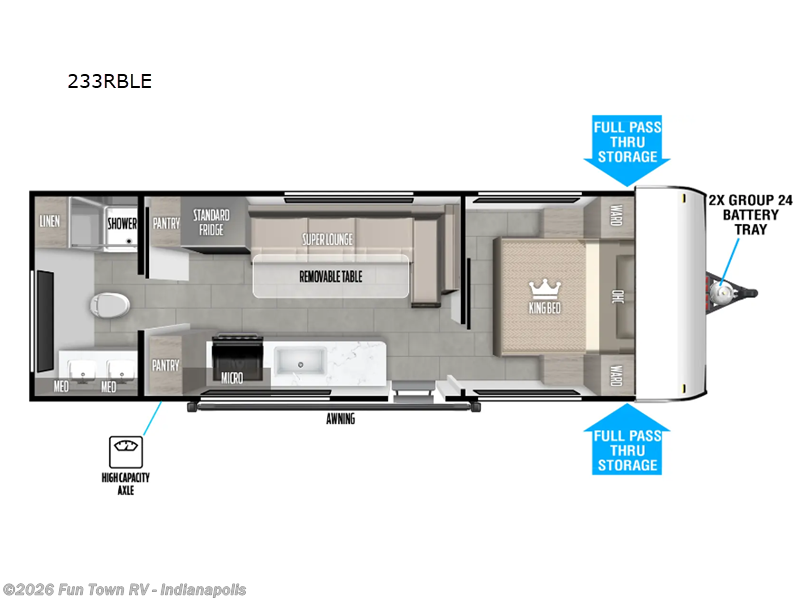 2025 Forest River Salem FSX 233RBLE - Used Travel Trailer For Sale by Fun Town RV - Indianapolis in EDINBURGH, Indiana