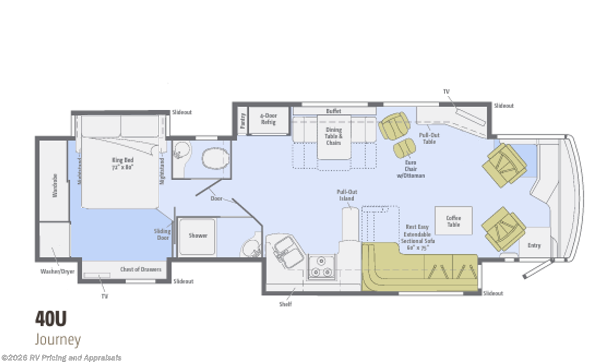 2011 Journey 40 U- LOCATED IN HOBE SOUND, FLORIDA, 33455 by Winnebago from RV Pricing and Appraisals in , Florida